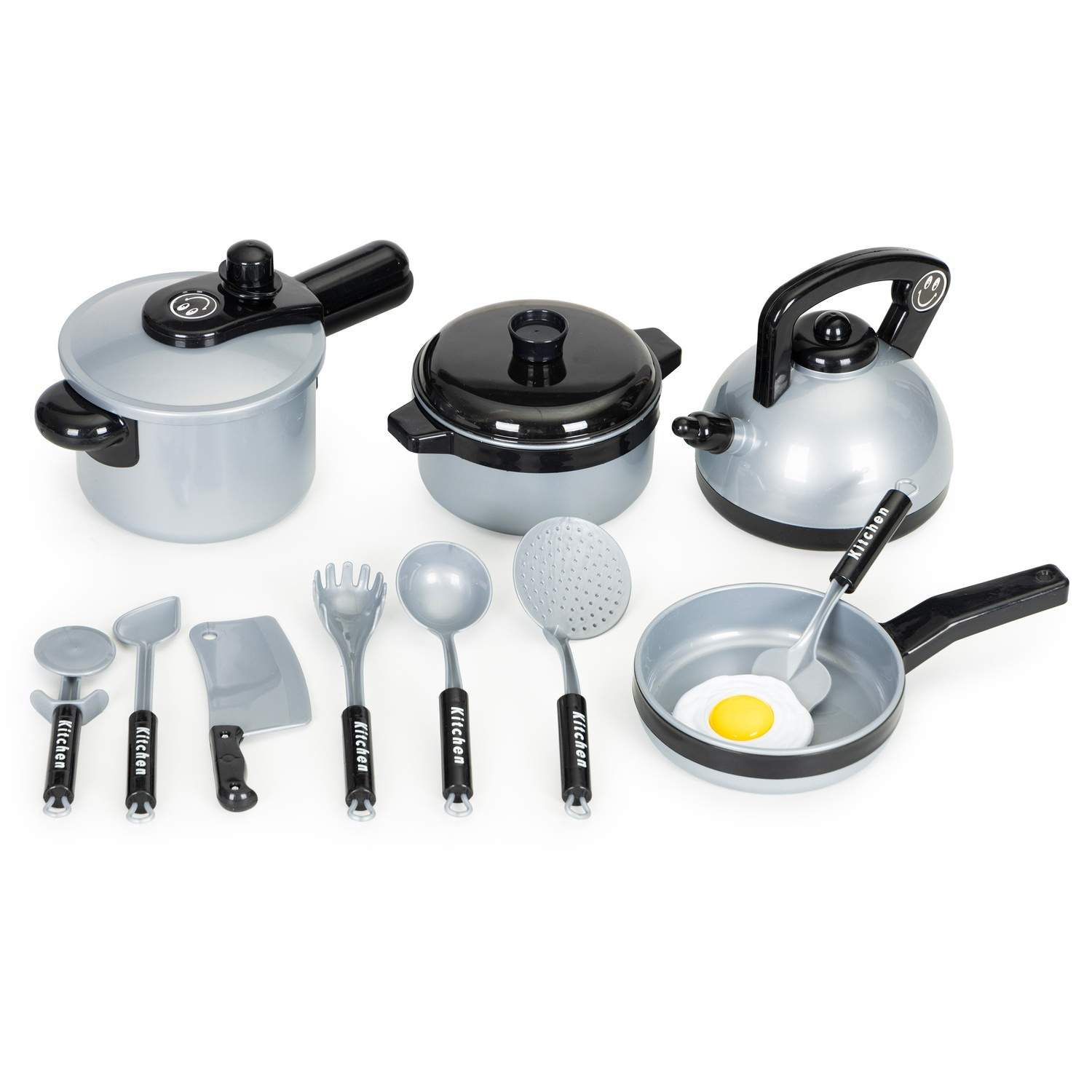 Legekøkken til børn 3+ med 14 dele, sikkert og kreativt