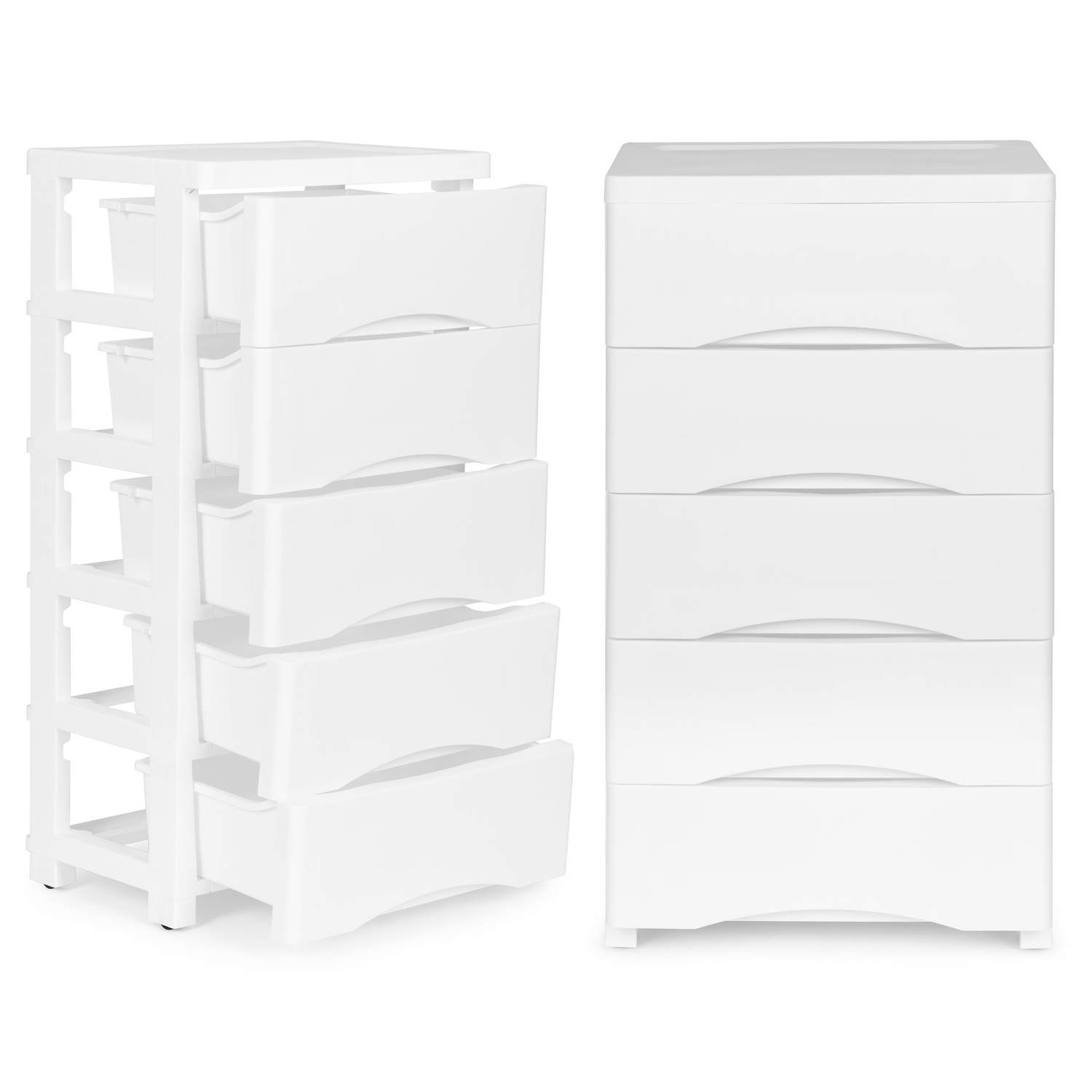 Reolsystem med skuffer & hjul til børn/badeværelser