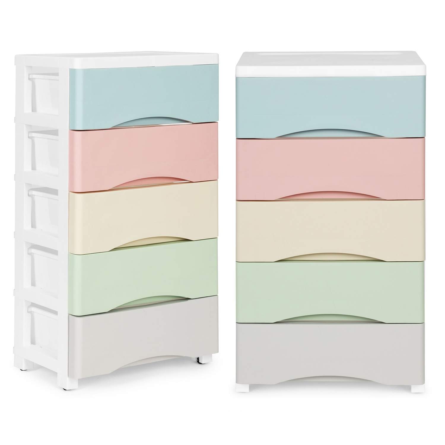 Hållbar Hylla med 5 Lådor & Hjul i Färgglada Färger | Elektronik - Tillbehör Mobil & Surfplatta - Mobiltillbehör - Mobilkablar - Tillbehör | Pryloteket