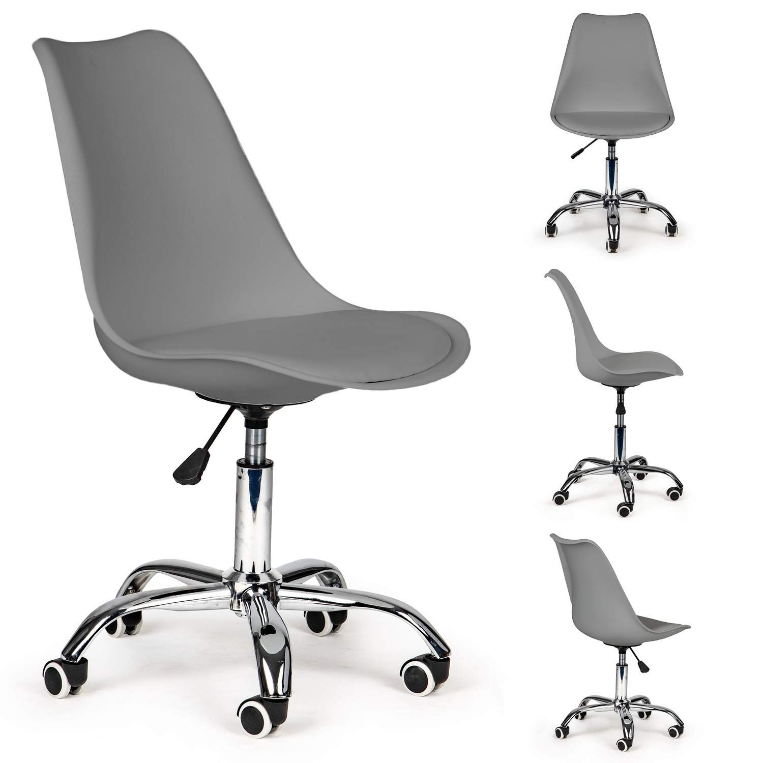 Ergonomisk Kontorsstol med Högt Ryggstöd och Hjul | Hem & Hobby | Pryloteket