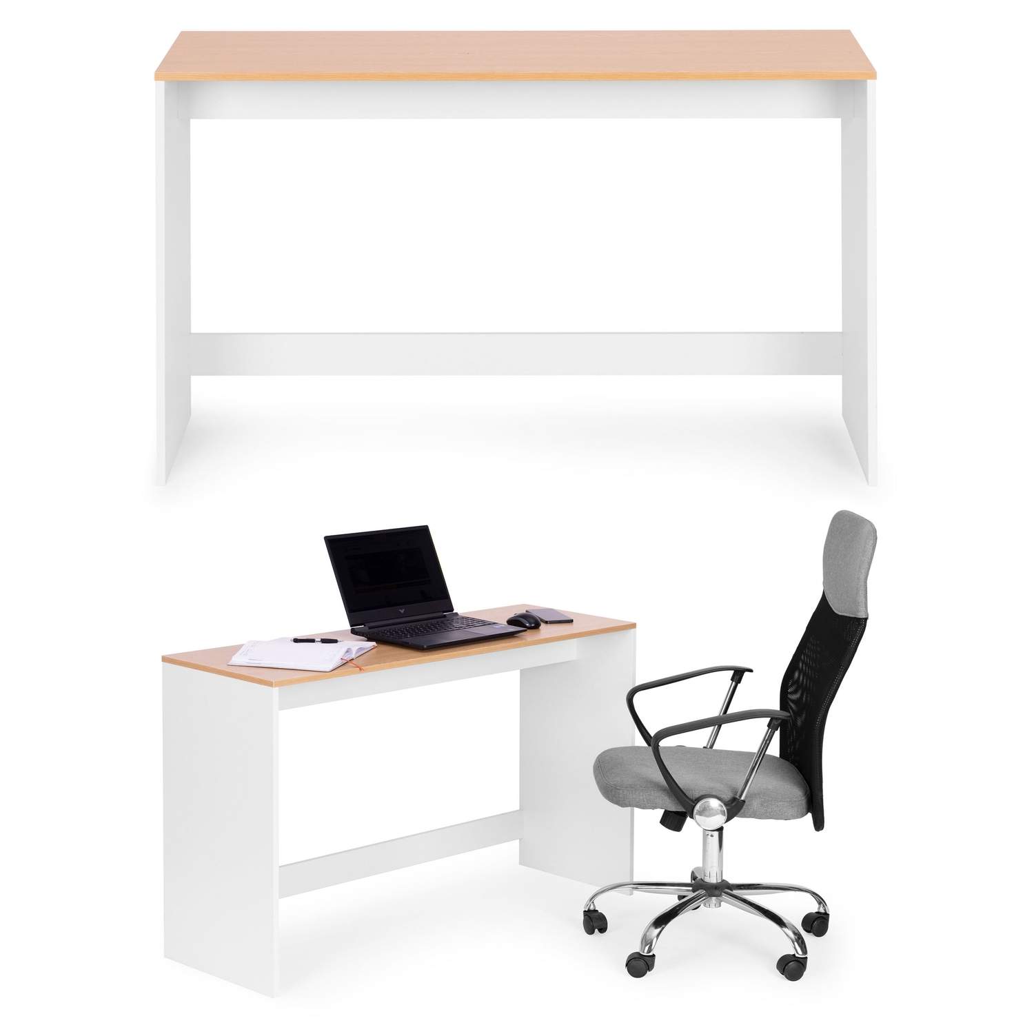 Ergonomisk hjemmekontor skrivebord - Stabilt og moderne
