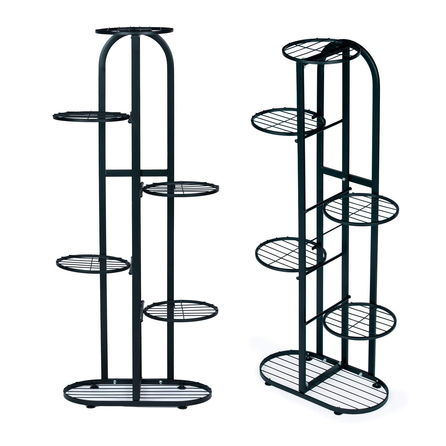 Metal blomsterstativ med 6 hylder til hjemmet og altanen