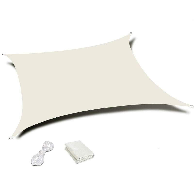 Vattentätt Kvadratiskt Solsegel 4x4m Beige | Mode & Accessoarer - Accessoarer - Paraply | Pryloteket