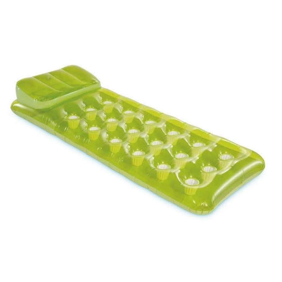 Oppustelig svømmemadras 188 cm - Stabil PVC billede