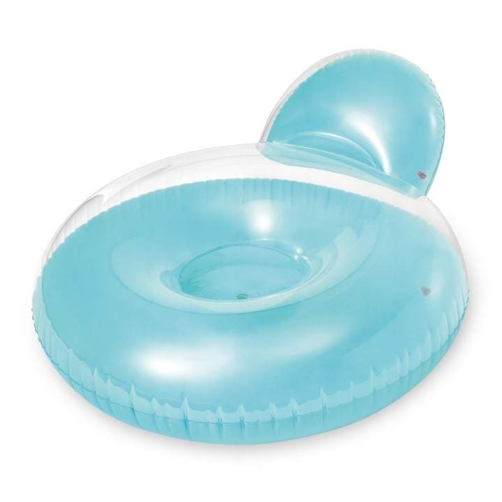 Rund bademadras med nakkestøtte til vandleg