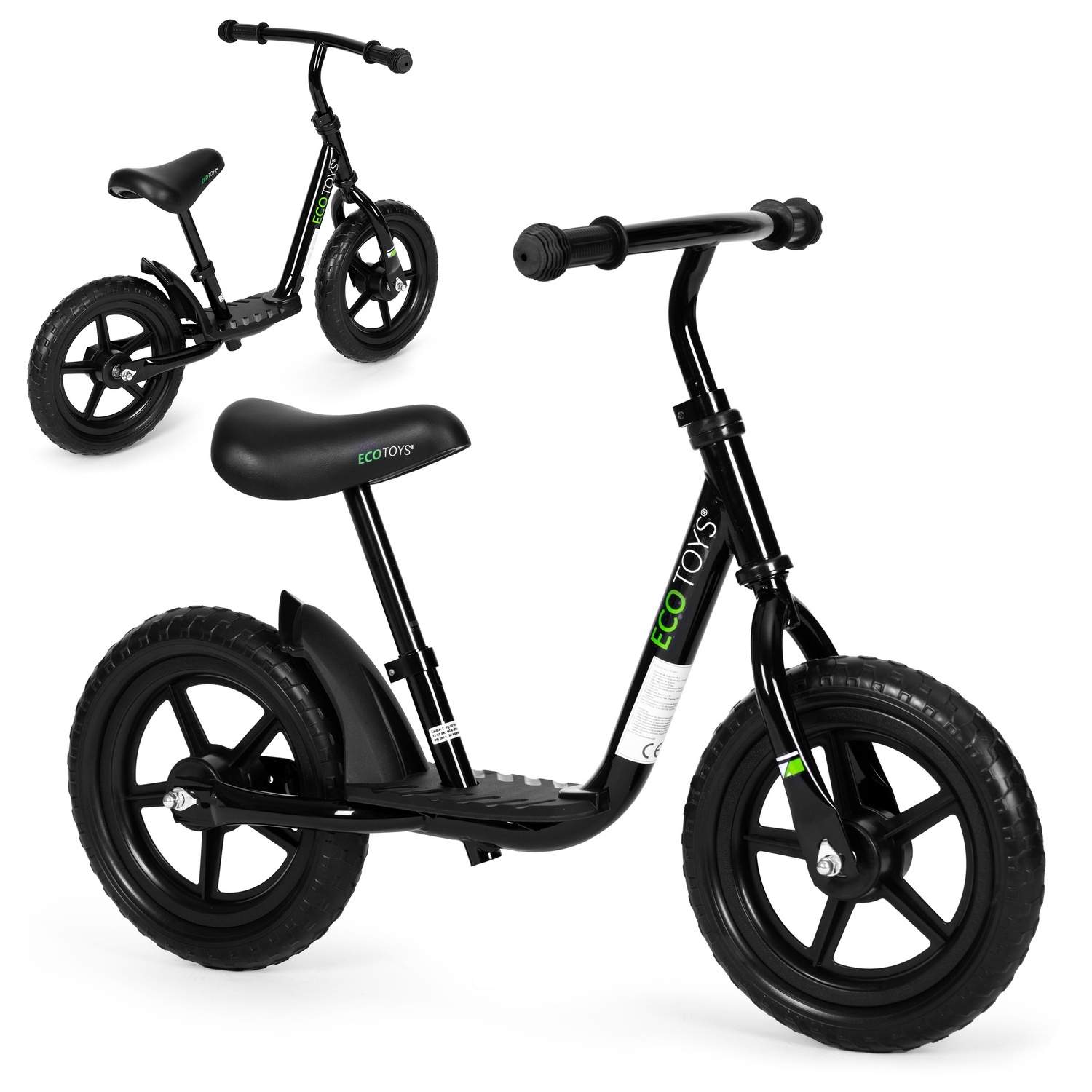 Balancecykel børn 3+, justerbar sadel, EVA dæk