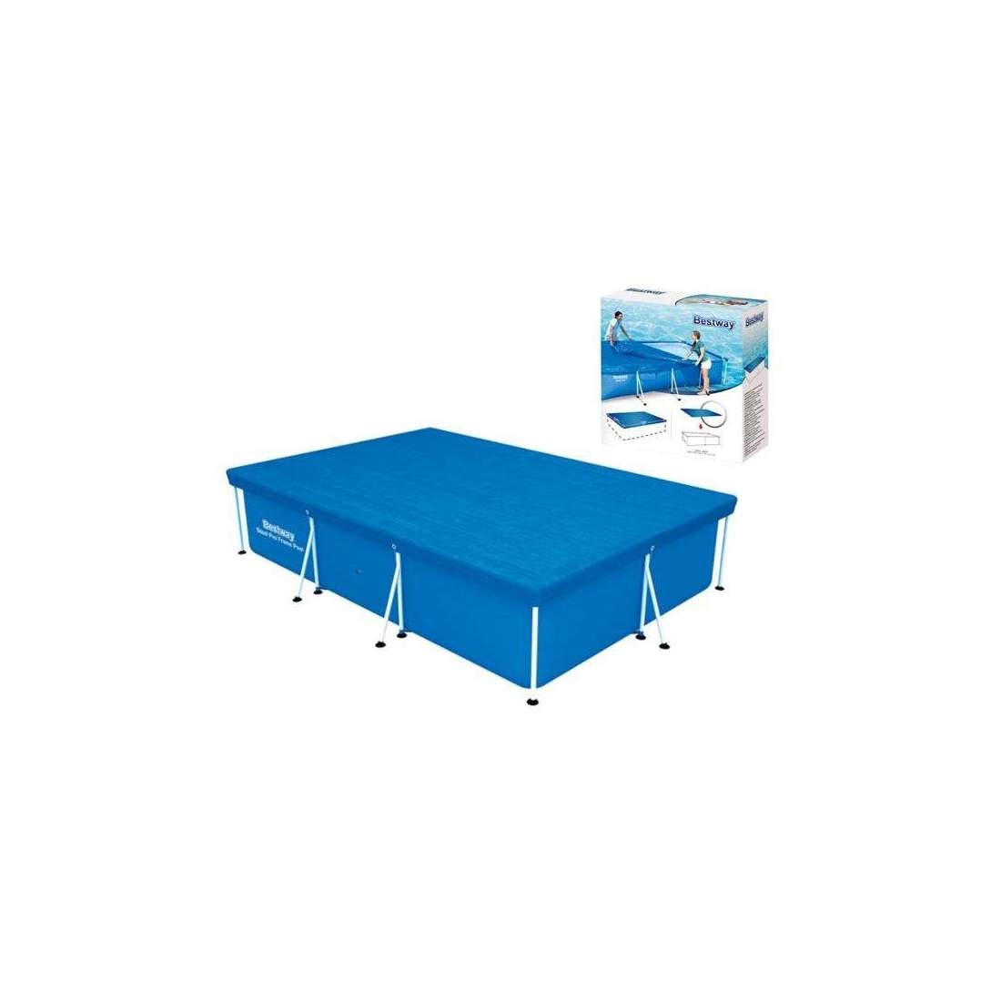Skydd för Rektangulär Pool 304x205 cm | Hem & Hobby | Pryloteket