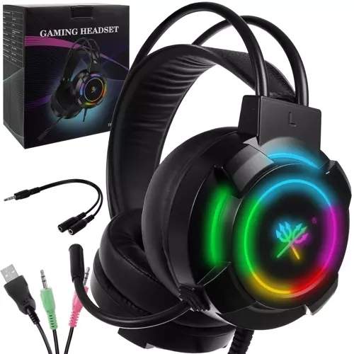 RGB gaming headset med krystalklar lyd