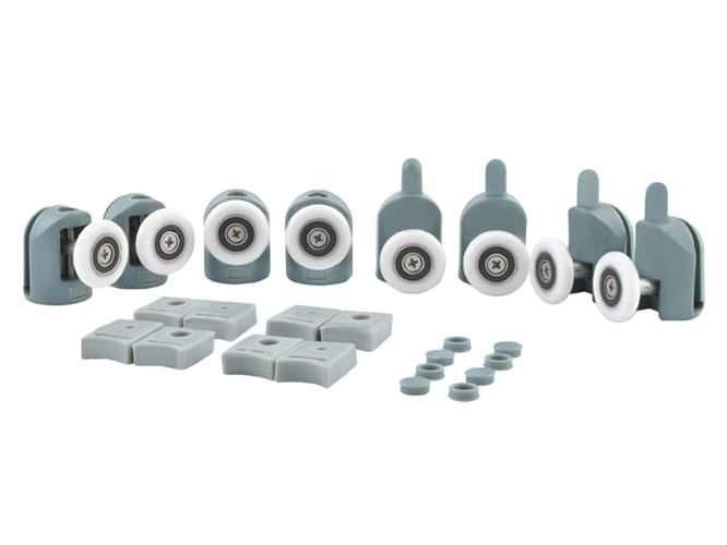 Shower Cabin Ruller - 8 Stk. - Universelle og Nemme at Udskifte