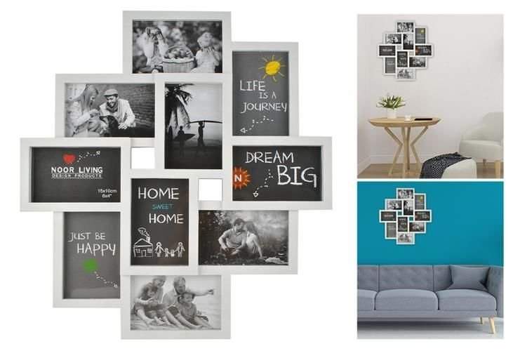 Praktisk Billedramme til 10 Fotos Elegant og Sikker