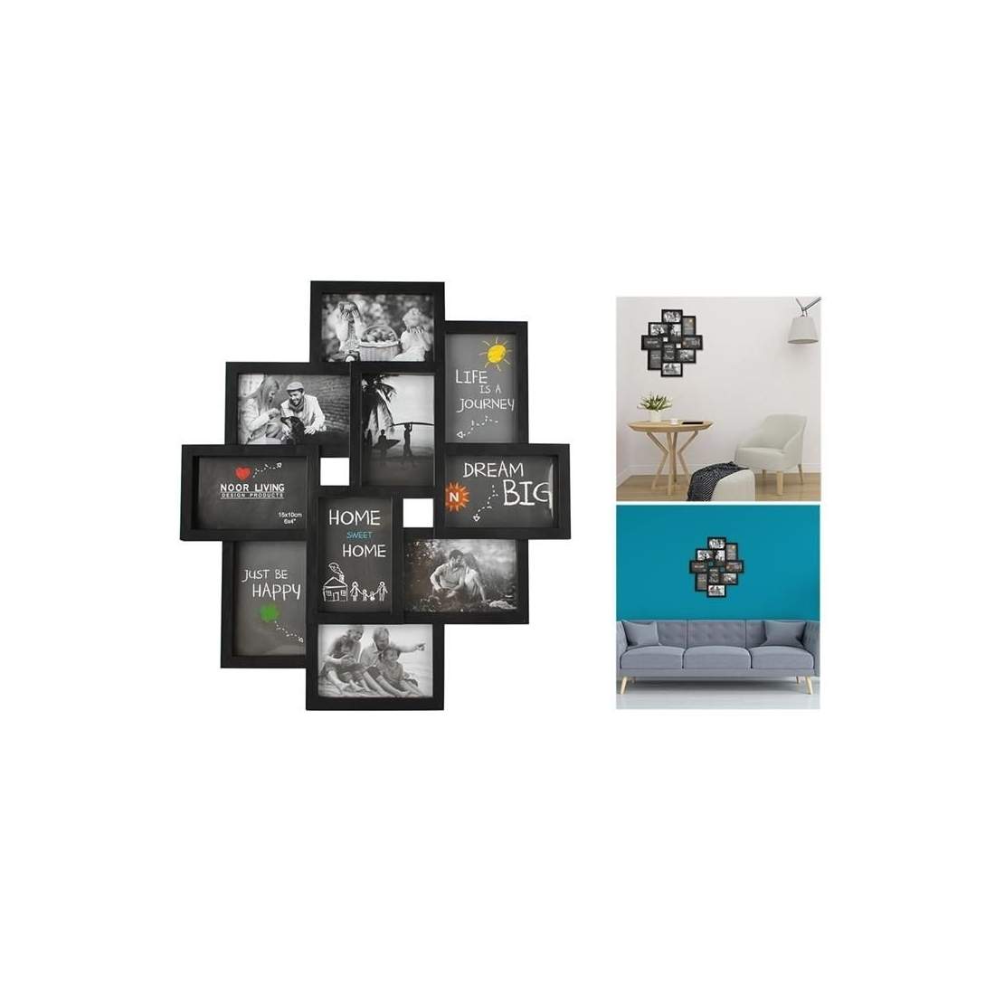 Multiram Svart för 10 Foton - Praktisk Dekorativ | Hem & Hobby | Pryloteket