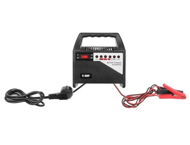 Smart 12V 6A Batterioplader med LED Display