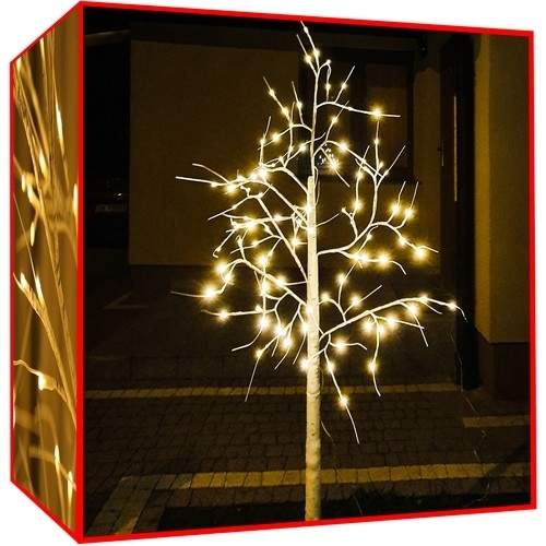 Dekorativt LED træ 180cm, 96 lys, vandtæt