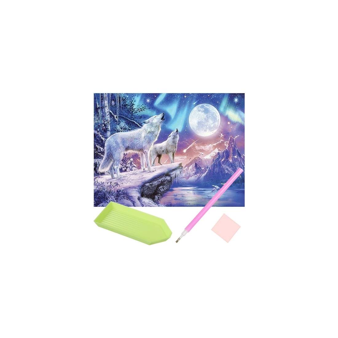 5D Diamantbroderi Vargar - Stressfri Kreativ Hobby | Hem & Hobby | Pryloteket