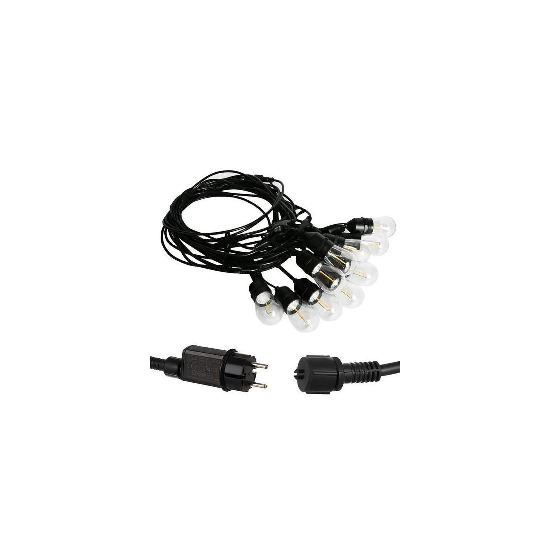 Dekorativ LED-girlang 6,6m 10 varmvita lampor | Hem & Hobby | Pryloteket