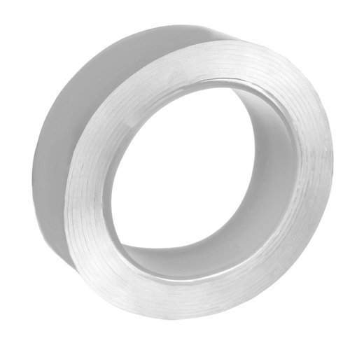 Gennemsigtig genanvendelig dobbeltsidet tape 3m 1mm