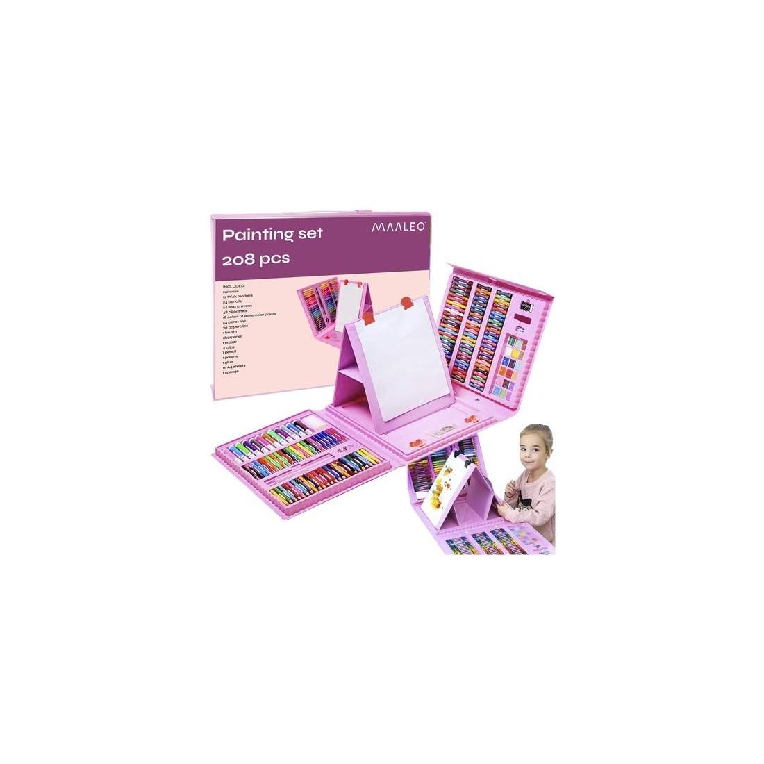 XXL Målningsset i Resväska - 208 Delar för Barn | Hem & Hobby | Pryloteket