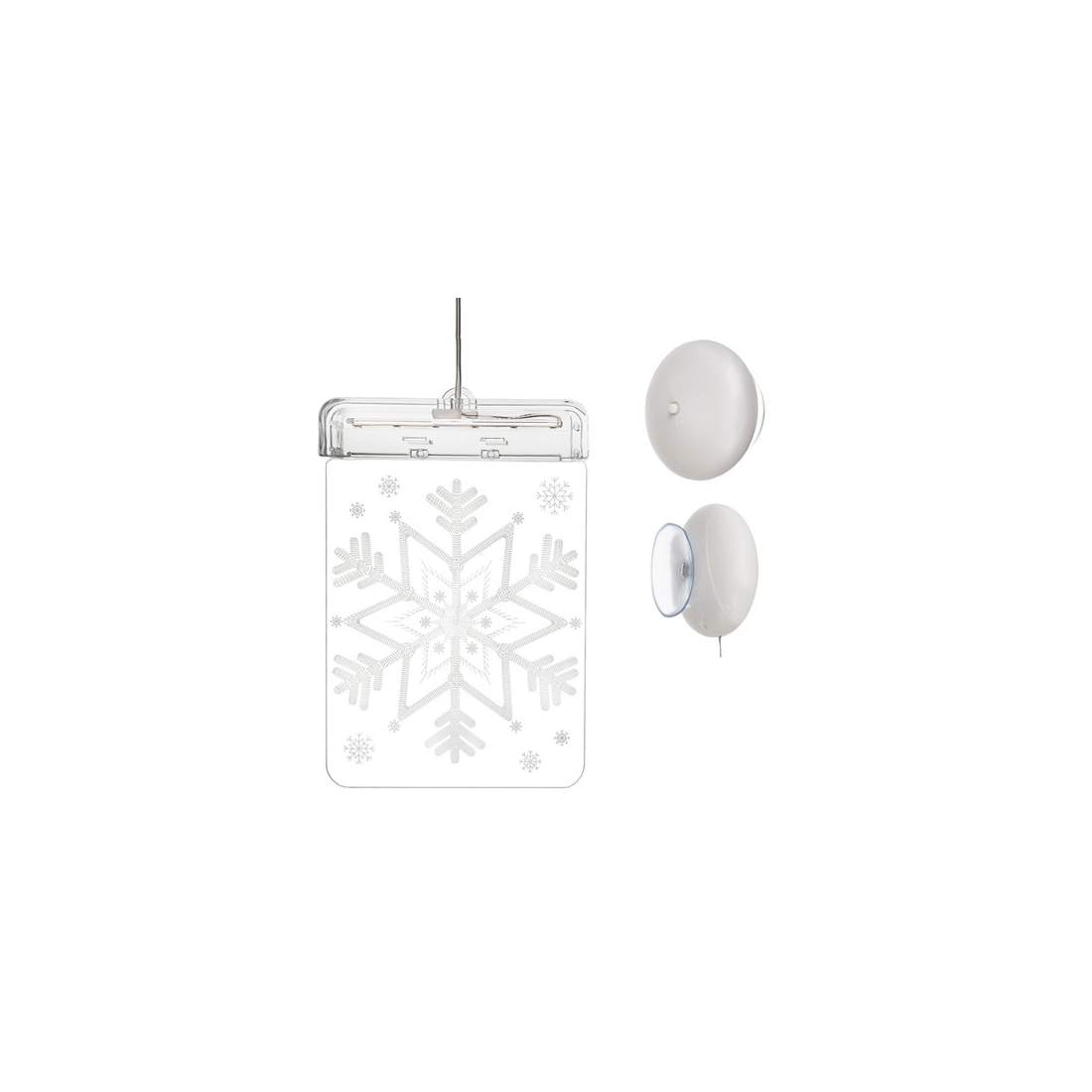 Batteridriven LED Snöflinga i Målat Glas | Hem & Hobby | Pryloteket