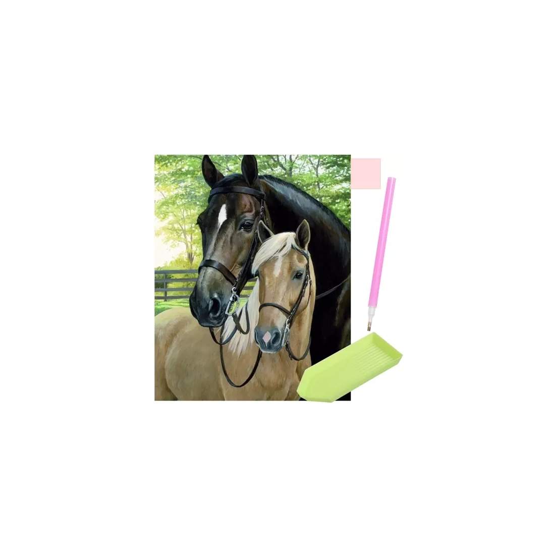 5D Diamantmålning Hästar 30x40 cm - Avkopplande Hobby | Hem & Hobby | Pryloteket