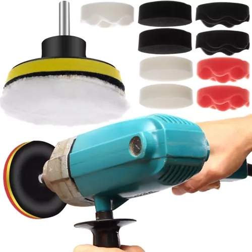 Poleringssvampe Sæt - 12 Elementer til Effektiv Bilpleje