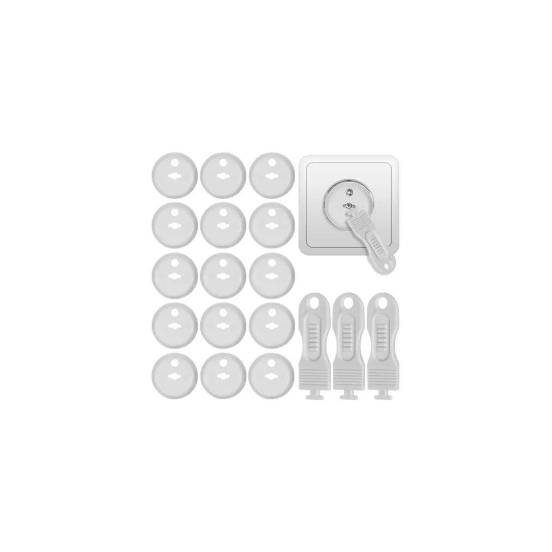 Barnsäker Eluttagsskydd 15-pack med Nycklar | Hem & Hobby | Pryloteket
