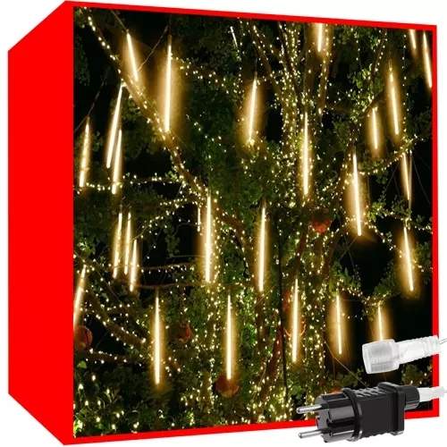 Vandtæt julebelysning 288 LED, Varm hvid, 50 cm