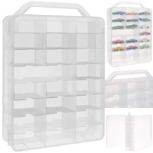 Bärbar Resväska med 46 Fack för Leksaksbilar | Hem & Hobby | Pryloteket