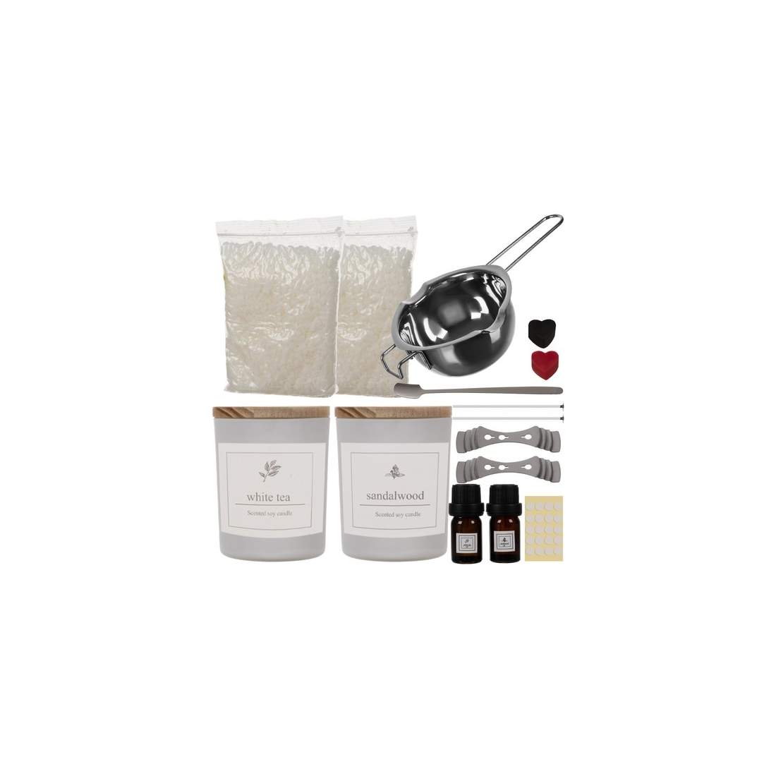 DIY Kit för Naturliga Sojaljus - 36 Delar | Hem & Hobby | Pryloteket