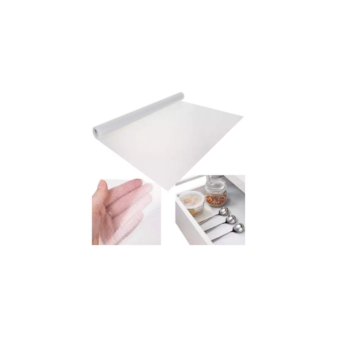 Transparent Halkskyddsmatta för Skåp/Låda 300x50 cm | Hem & Hobby | Pryloteket