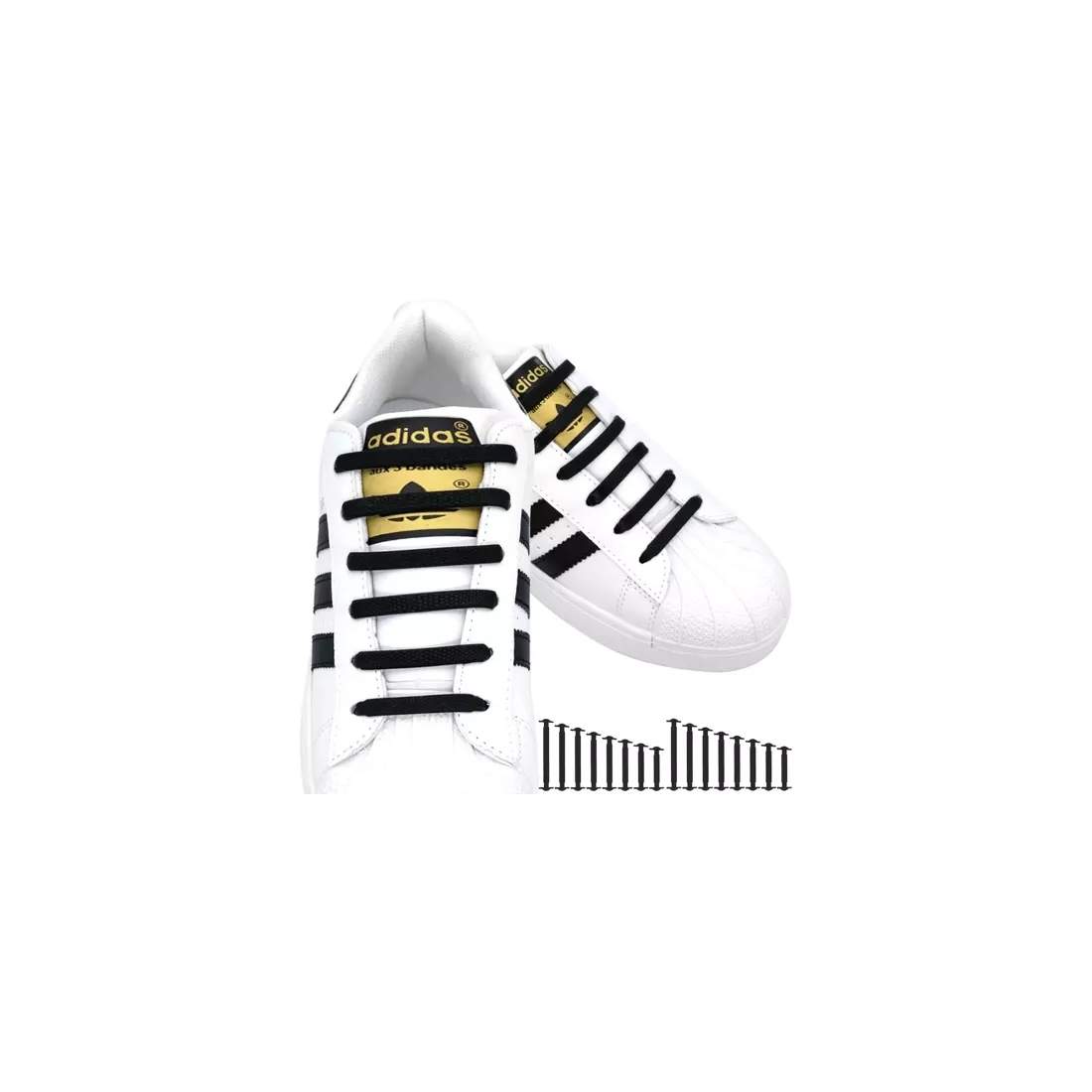 Elastiska Silikonsnören - Svarta, Bekväma, 16 st | Hem & Hobby | Pryloteket