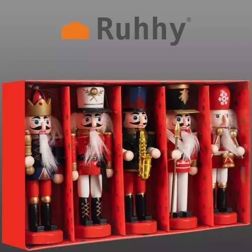 Alternativ bild 1 för Ruhhy julgran nötknäppare- 5st 20358