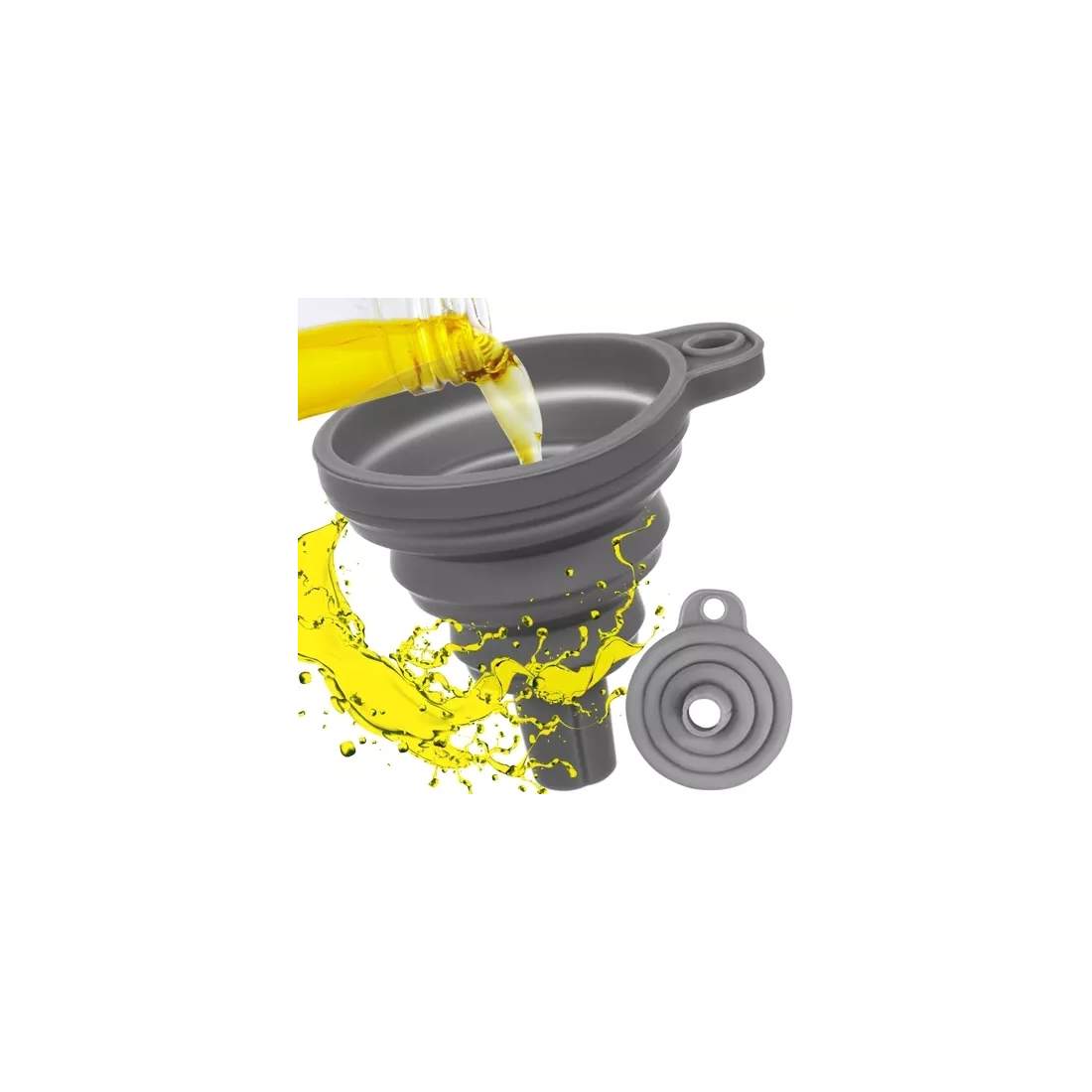 Hopfällbar Silikontratt - Kompakt och Hållbar | Hem & Hobby | Pryloteket