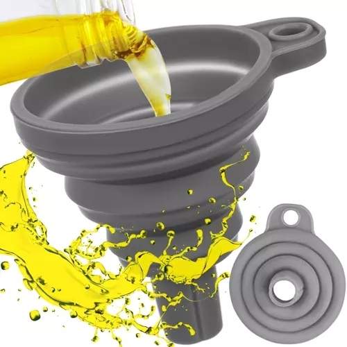 Sammenklappelig silikonetragt - Kompakt og holdbar billede