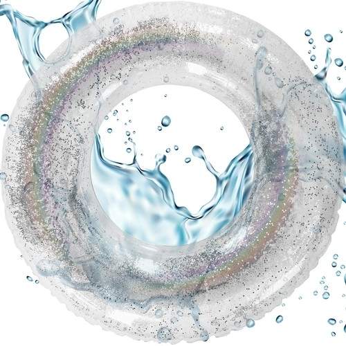 Holografisk svømmering med glitter - stor og holdbar