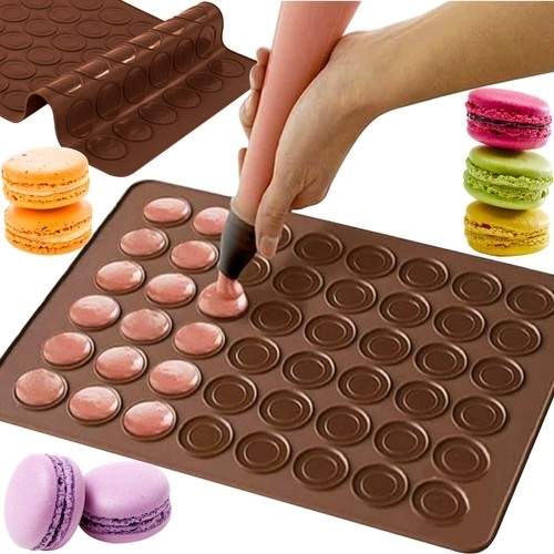 Non-stick silikonemåtte til bagning, 48 kager