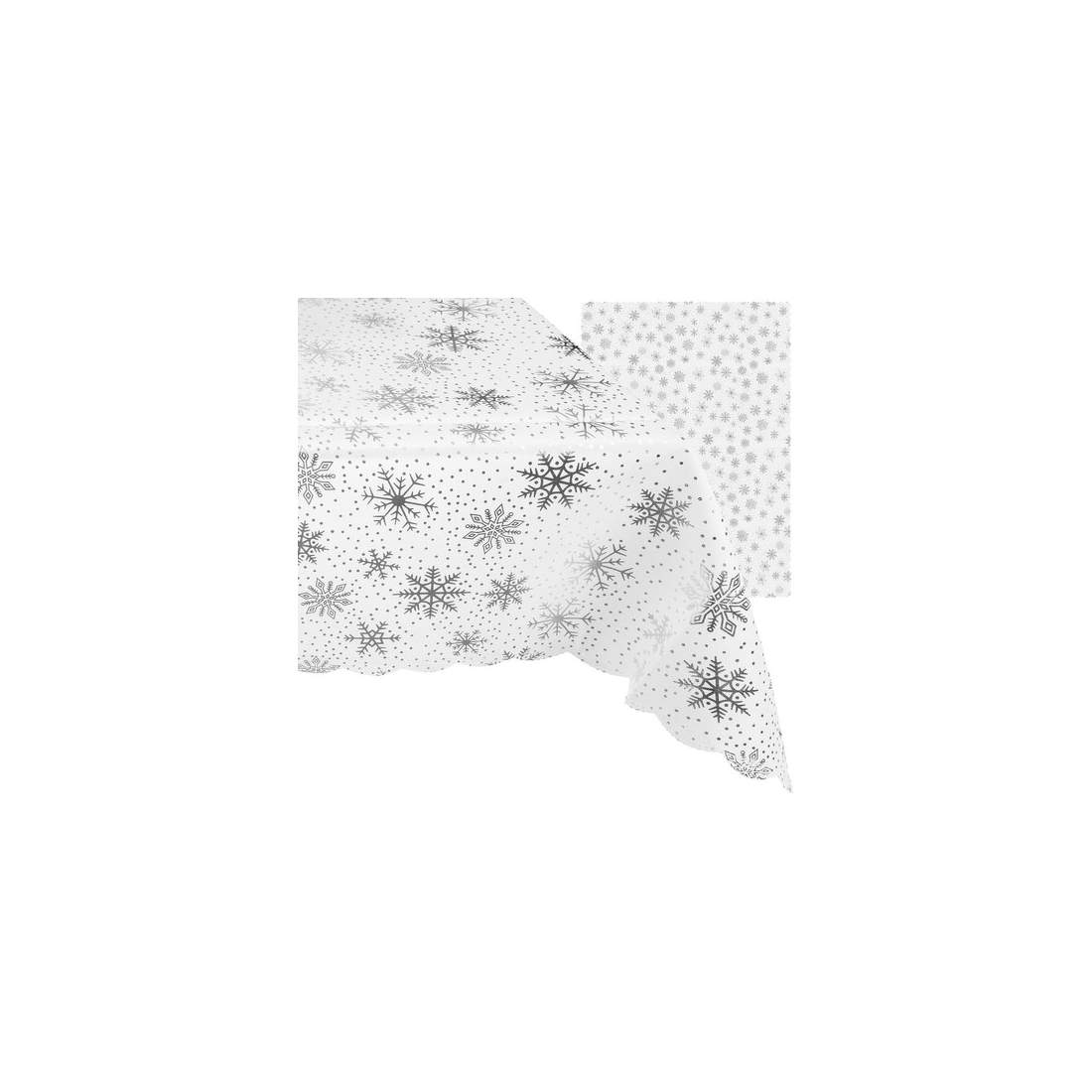 Julduk med Snöflingor Vit/Silver 180x140 cm | Hem & Hobby | Pryloteket