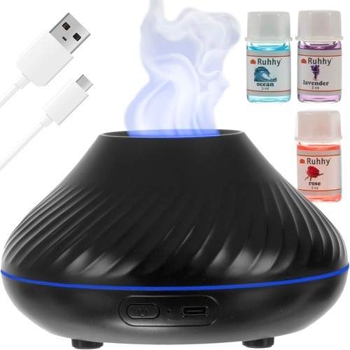 Quiet 3-in-1 Humidifier with Fire Effect 130 ml