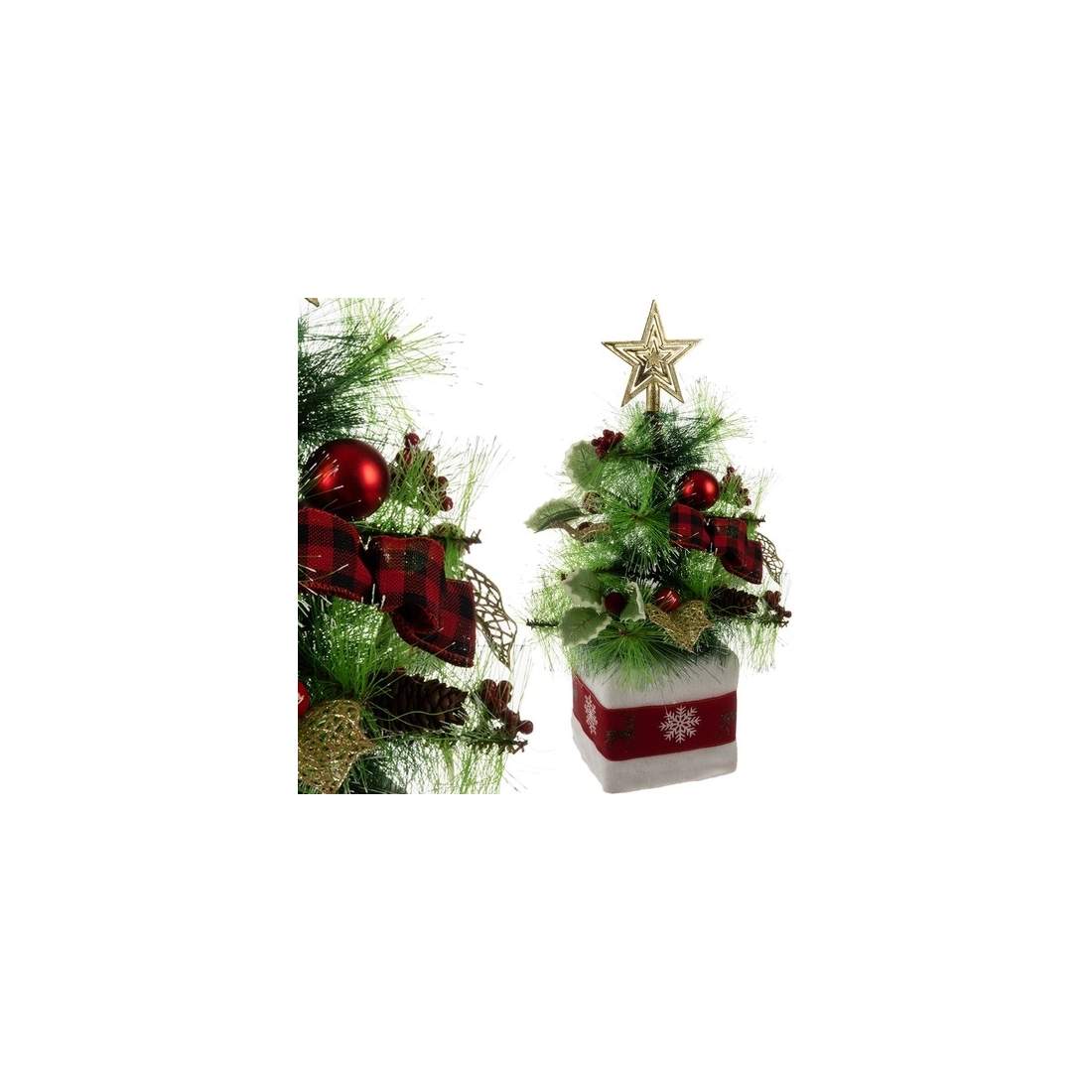 Kompakt Julgran 45 cm med Snöeffekt – Premiumkvalitet | Hem & Hobby | Pryloteket