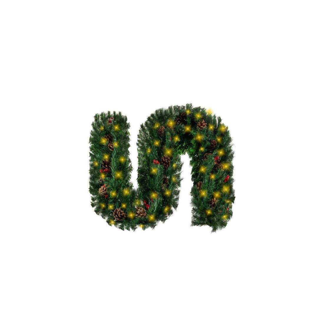 Formbar Julgirlang med LED-ljus 270cm | Hem & Hobby | Pryloteket