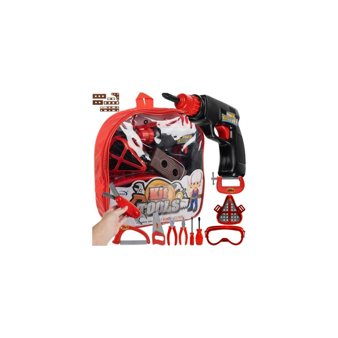 DIY-Ryggsäck för Barn med Verktyg & Skyddsutrustning