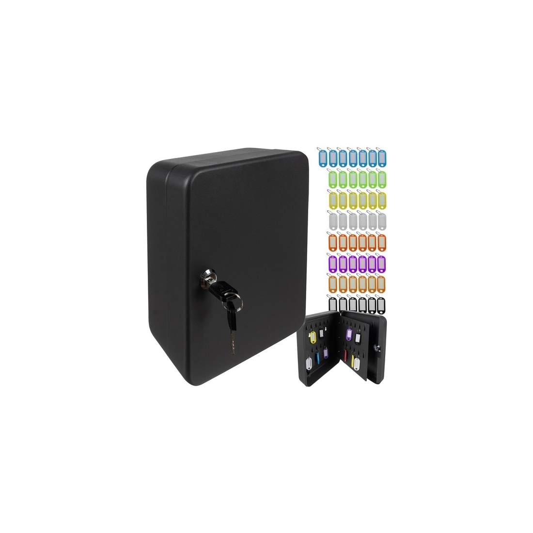 Nyckelskåp 48 krokar med lås och ID-taggar | Hem & Hobby | Pryloteket