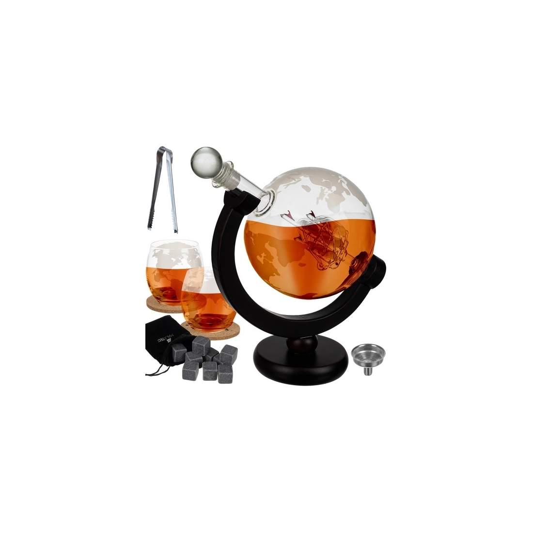 Exklusivt Whiskeyset med Globkaraff och Glas | Hem & Hobby | Pryloteket