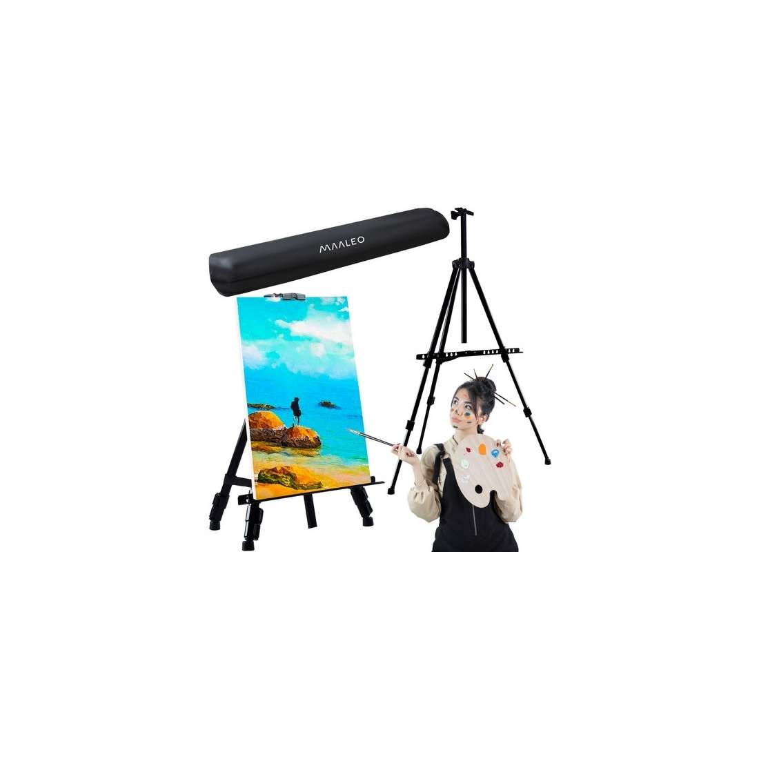 Justerbart och Stabilt Staffli i Metall med Fodral | Hem & Hobby | Pryloteket