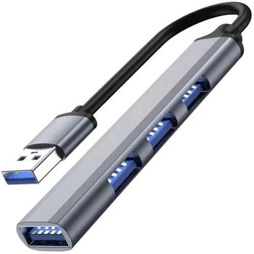 USB HUB Splitter 4 Porte, Slim, Plug & Play