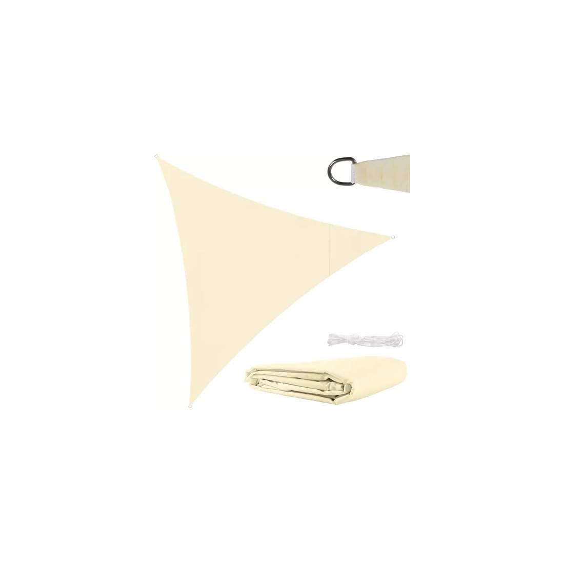 Vattentätt Triangulärt Solsegel 3x3x3m Beige | Hem & Hobby | Pryloteket