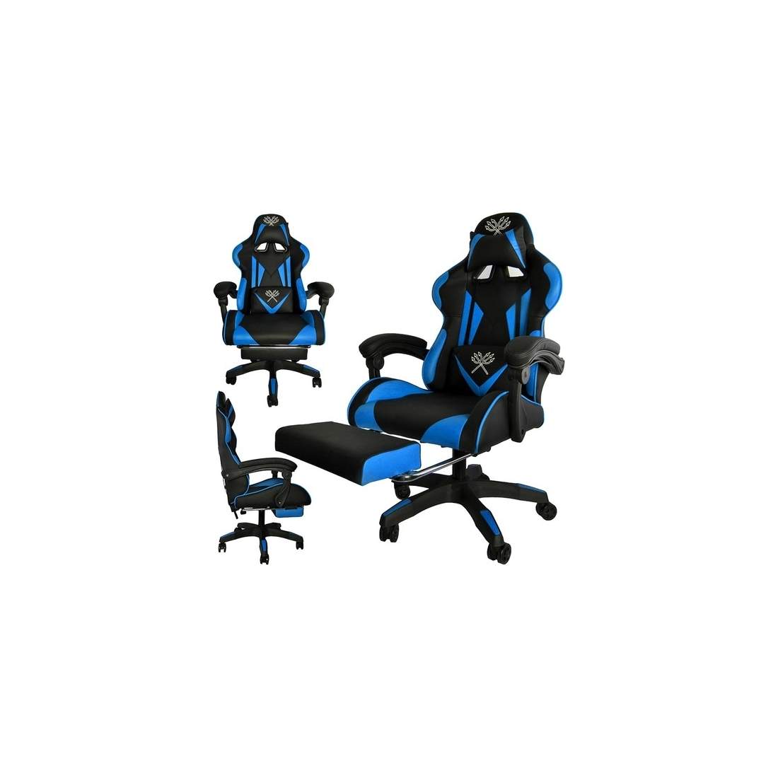 Ergonomisk Spelstol med Tilt och Fotstöd | Hem & Hobby | Pryloteket