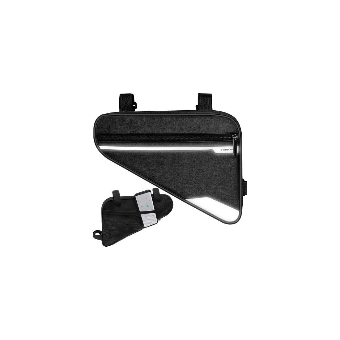 Cykelväska 1,2L med Reflexer och Flera Fickor