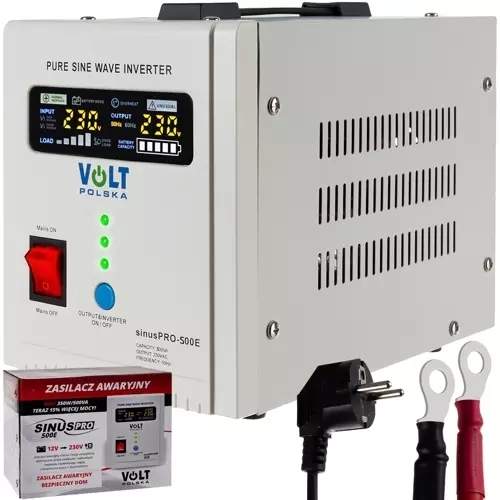 Multifunktionel 350W UPS med farveskærm