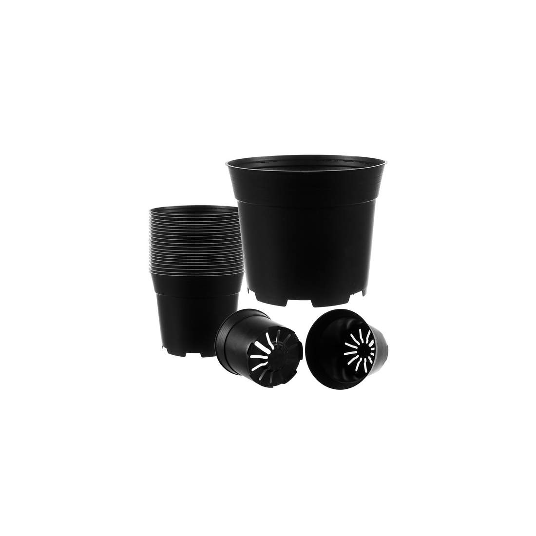 20-pack Svarta 2L Plastkrukor, Temperaturbeständiga | Hem & Hobby | Pryloteket