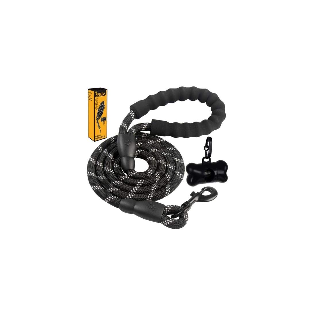 Reflekterande Hundkoppel 3m med Skumhandtag | Hem & Hobby | Pryloteket